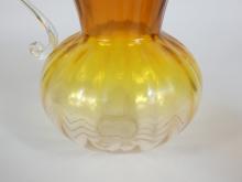 CANADIAN ART GLASS PITCHER