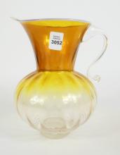 CANADIAN ART GLASS PITCHER