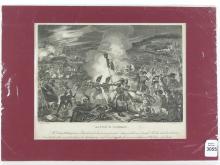 ANTIQUE PRINT, BATTLE OF WATERLOO EARLY 19TH C.