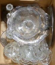 TWO BOX LOTS OF GLASSWARE AND CHINA