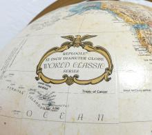 TERRESTRIAL GLOBE ON STAND