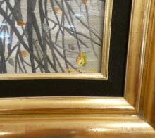 TWO FRAMED ASIAN SILK TAPESTRIES