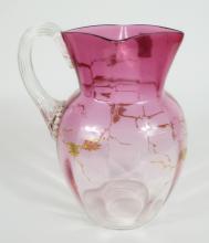 ANTIQUE GLASS PITCHER