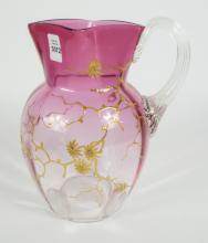 ANTIQUE GLASS PITCHER