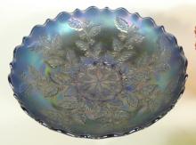 4 CARNIVAL GLASS BOWLS