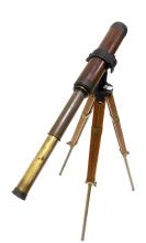 ANTIQUE TELESCOPE ON TRIPOD