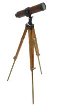 ANTIQUE TELESCOPE ON TRIPOD