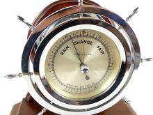 HISTORIC 1943 BAROMETER/SHIP'S WHEEL COMMEMORATIVE