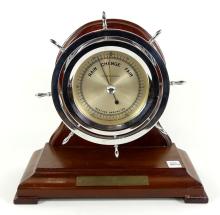 HISTORIC 1943 BAROMETER/SHIP'S WHEEL COMMEMORATIVE