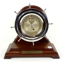 HISTORIC 1943 BAROMETER/SHIP'S WHEEL COMMEMORATIVE