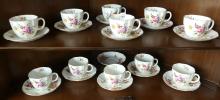 ROYAL CROWN DERBY "DERBY POSIES" CUPS AND SAUCERS