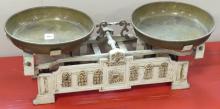 TWO ANTIQUE BALANCE SCALES