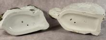 PAIR OF LARGE "SPANIEL" STAFFORDSHIRE FIGURINES