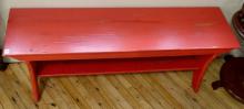 PAINTED WOODEN BENCH