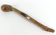 MODERN BALL HEADED CLUB WITH BEAVER EFFIGY