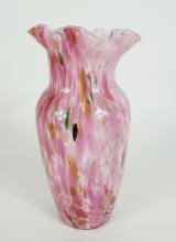 SPATTER GLASS VASE