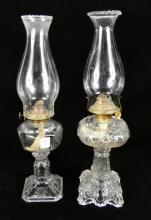 2 ANTIQUE OIL LAMPS