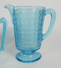 3 LARGE GLASS PITCHERS