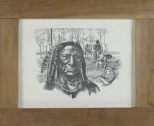 TWO IVAN KICIS PRINTS OF PREHISTORIC ONTARIO SCENES