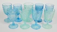 9 PEDESTAL GOBLETS