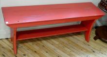 PAINTED WOODEN BENCH