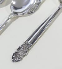 TWELVE STERLING "4-H CLUB" SPOONS