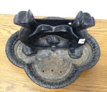 FRENCH CAST IRON BOOT SCRAPER