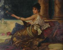 ANTIQUE OIL ON CANVAS