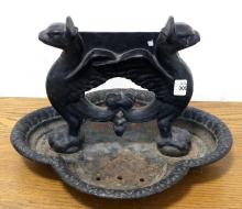 FRENCH CAST IRON BOOT SCRAPER