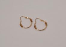 10KT GOLD HOOPS