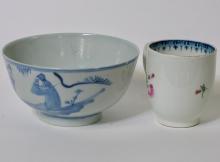 CHINESE BOWL AND CUP