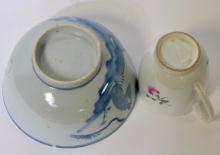 CHINESE BOWL AND CUP