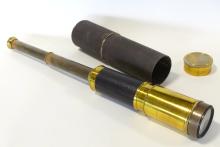ANTIQUE FRENCH NAUTICAL TELESCOPE