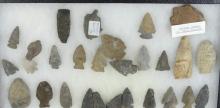 COLLECTION OF PREHISTORIC ARROWHEADS FROM SOUTHWESTERN ONTARIO