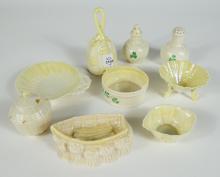 9 PIECES IRISH BELLEEK