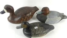 THREE SIGNED DECOYS