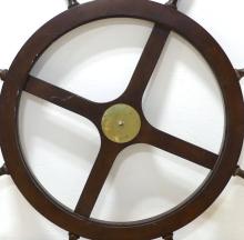 LARGE SHIP'S WHEEL