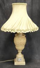 VINTAGE ALABASTER TABLE LAMP