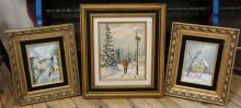 THREE OIL PAINTINGS