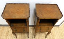 PAIR OF FRENCH BEDSIDE TABLES