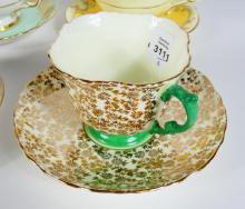 6 ENGLISH CUPS & SAUCERS