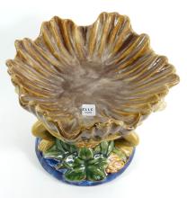 MAJOLICA PEDESTAL BOWL