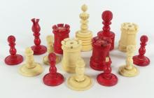 CARVED CHESS PIECES