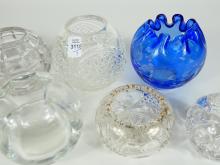 9 ROSE BOWLS/VASES