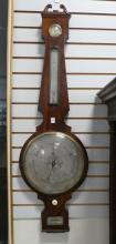 IRISH MAHOGANY WALL BAROMETER