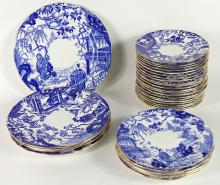 ROYAL CROWN DERBY "BLUE MIKADO" PLATES