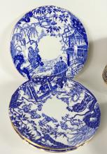 ROYAL CROWN DERBY "BLUE MIKADO" PLATES