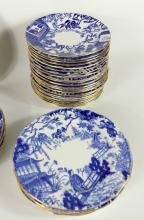 ROYAL CROWN DERBY "BLUE MIKADO" PLATES