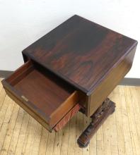 VICTORIAN ROSEWOOD WELL WORK TABLE