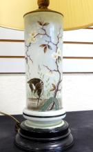 HAND-PAINTED TABLE LAMP